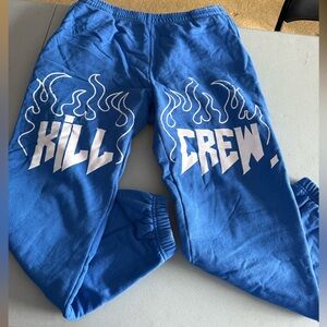 Kill Crew Joggers in Vibrant Blue
